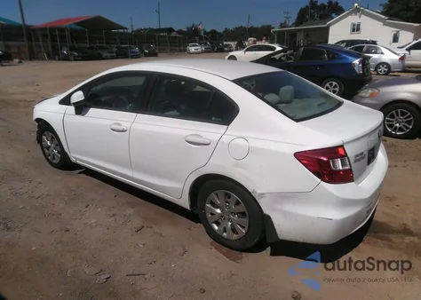 2012 Honda Civic Lx z USA, uszkodzony, nr VIN 19XFB2F54CE063794